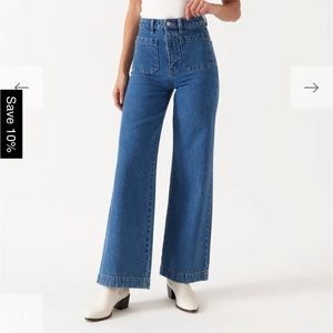 Rolla’s sailor jeans in Ashley blue